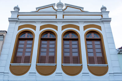 Low angle view of building against sky