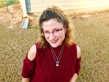 Portrait of smiling young woman