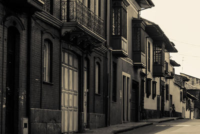 Low angle view of residential building