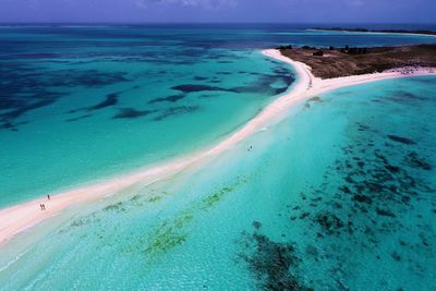 Aerial view of bay