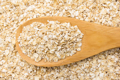 Directly above shot of oat flakes