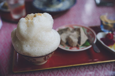 Buku buku tea, a specialty of okinawa, a pretend tea drunk in okinawa prefecture.