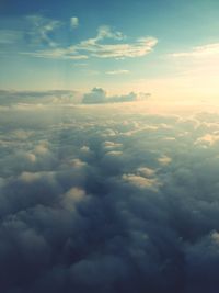 Aerial view of clouds in sky