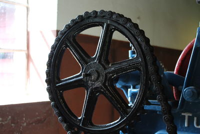 Close-up of wheel