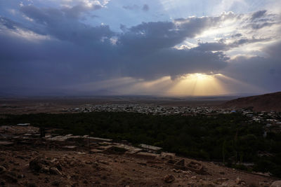 Scenic view of landscape against sky