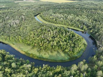 High angle view of landscape