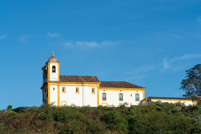 Low angle view of building against sky