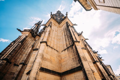 Low angle view of building against sky