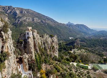 Views from guadalest castle, alicante, spain