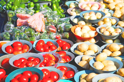 Fruits for sale at market stall