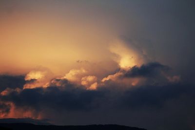 Scenic view of sky during sunset