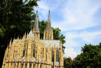 Low angle view of building against sky