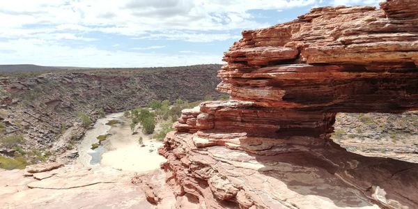View of rock formations