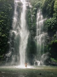 View of waterfall