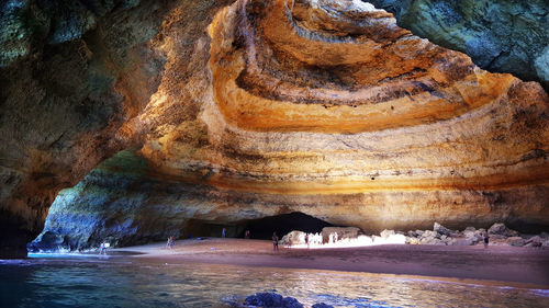 Rock formations in cave