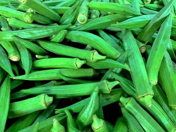 Full frame shot of green vegetables