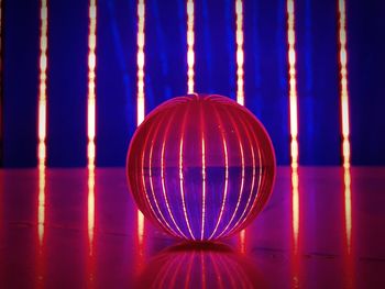 Close-up of illuminated ball