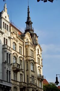 Low angle view of building against sky