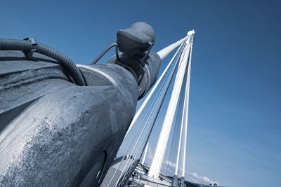 Low angle view of bridge against sky