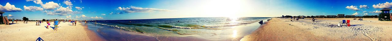 People enjoying at beach