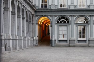 Corridor of historic building