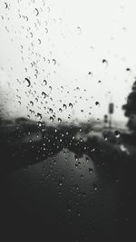 Raindrops on glass window