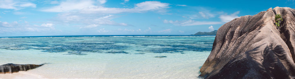 Panoramic view of sea against sky