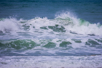 Scenic view of sea waves