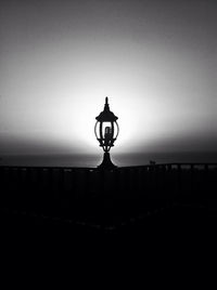 View of street light against sky