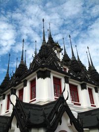 Low angle view of church against sky