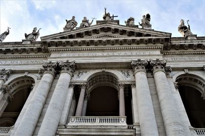 Low angle view of historical building