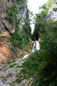 Scenic view of rocky mountains