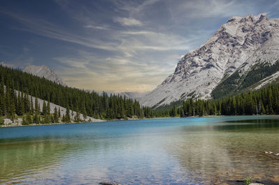 Wonderful lake in the mountain outside the city