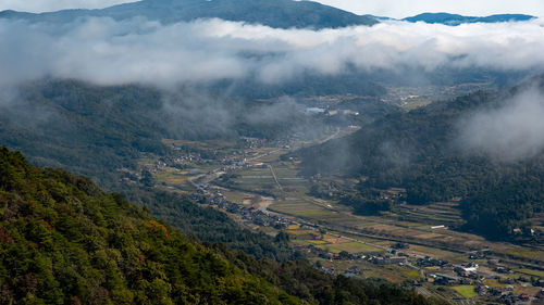 High angle view of landscape