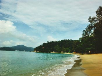 Scenic view of sea against sky