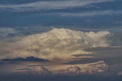 Low angle view of clouds in sky
