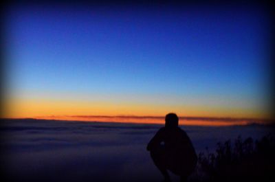 Scenic view of sky at sunset