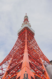 Low angle view of eiffel tower