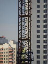 Low angle view of modern buildings in city