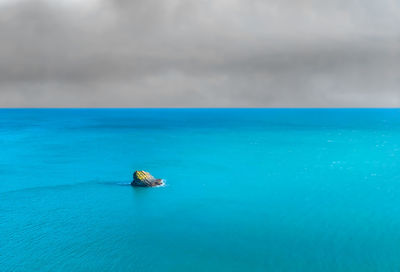 View of blue sea against sky