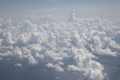 Aerial view of cloudscape