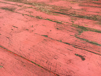 Full frame shot of old wooden table