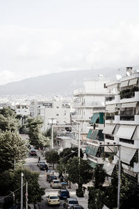 Buildings in city against sky