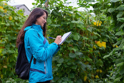 Young woman using mobile phone