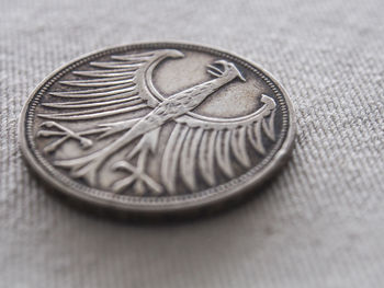 Close-up of coin