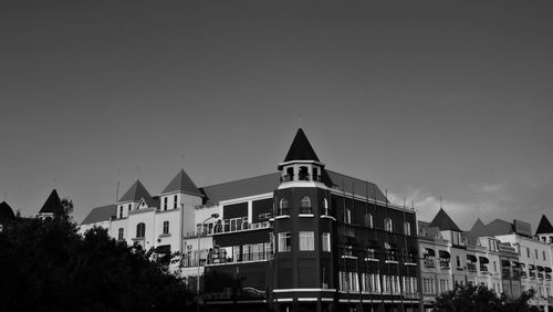 Low angle view of buildings against sky