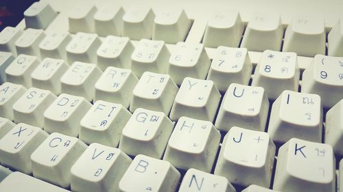 Full frame shot of computer keyboard