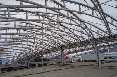 View of railroad station platform