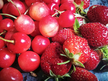 Full frame shot of strawberries