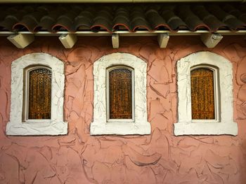 Low angle view of window